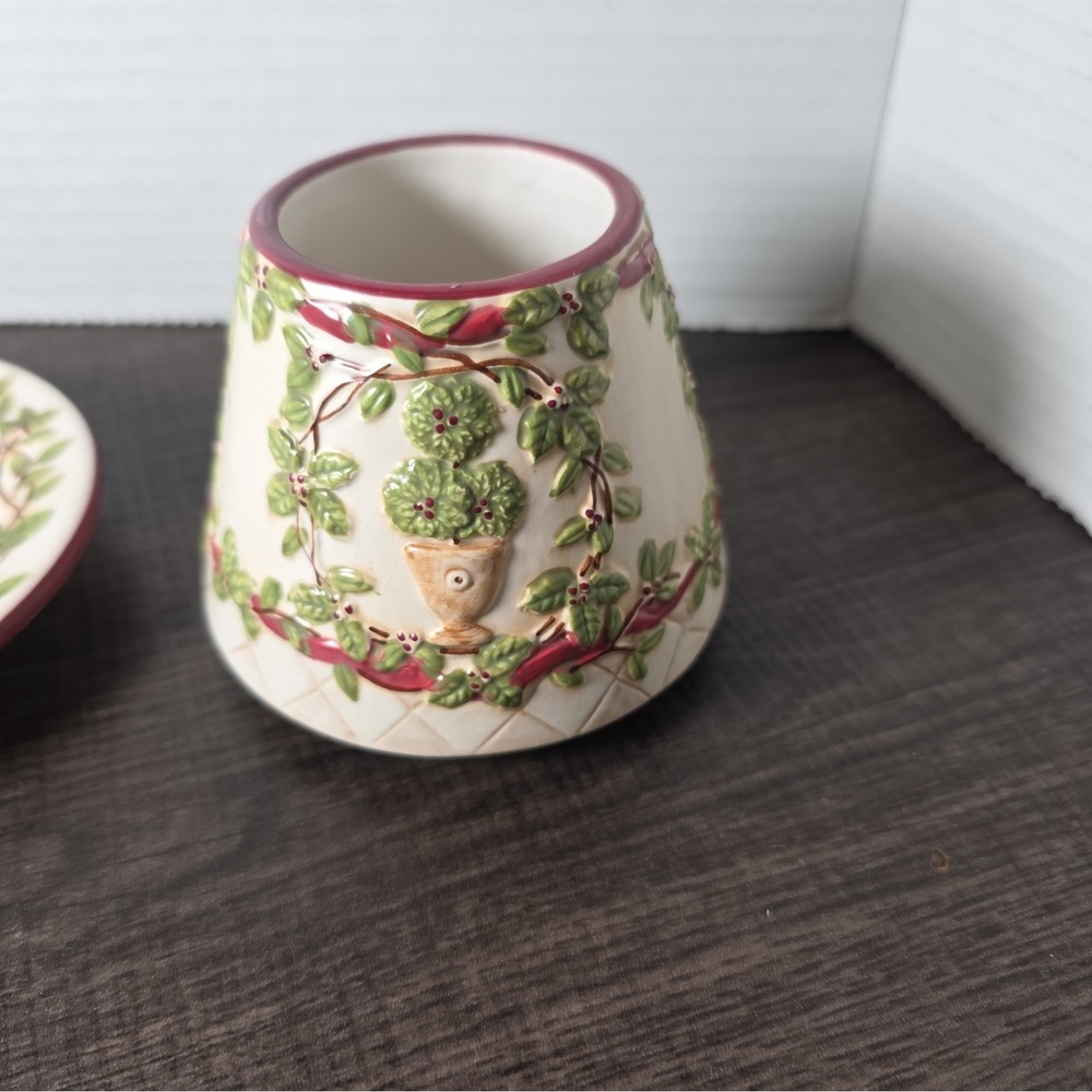 Yankee Candle Small Jar Topper & Plate Ivy - Picture 5 of 7